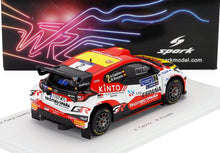 TOYOTA - YARIS GR RALLY2 TEAM TEO MARTIN MOTORSPORT N 2 WINNER RALLY FIA MOTORSPORT GAMES VALENCIA 2024 ALEJANDRO CACHON - BORJA ROZADA - RED WHITE YELLOW