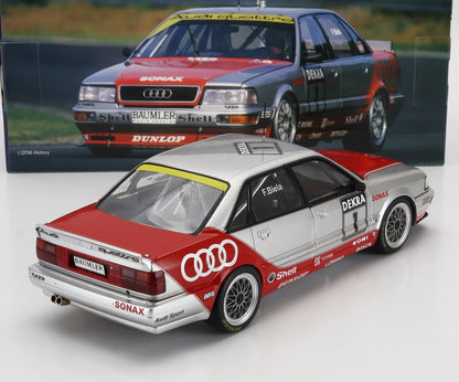AUDI - QUATTRO V8 TEAM AZR N.º 1, temporada 1992 del DTM, FRANK BIELA - ROJO PLATEADO