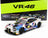 Coche a escala VR46 BMW M4 GT3 de Vroomi, con decoración de competición y neumáticos Pirelli.