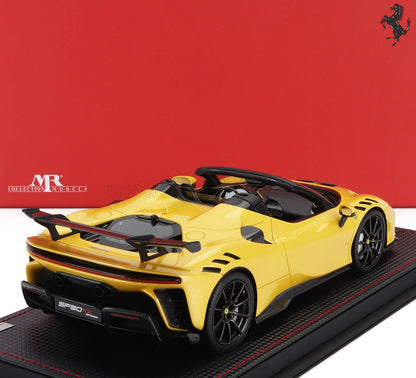FERRARI - SF90 XX STRADALE SPIDER 2024 - CON VETRINA - WITH SHOWCASE - GIALLO TRISTRATO - YELLOW MET BLACK