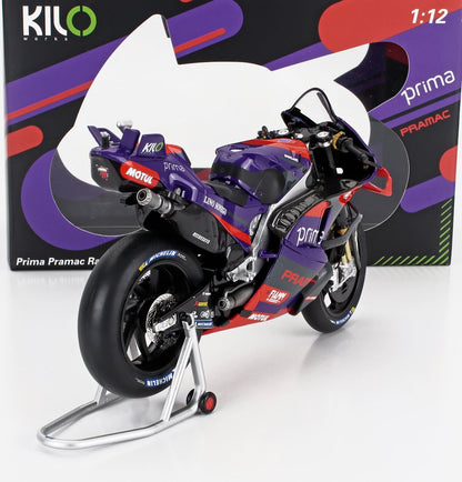 DUCATI - DESMOSEDICI GP24 TEAM PRAMAC RACING N 89 WORLD CHAMPION MOTOGP SEASON 2024 JORGE MARTIN - PURPLE RED BLACK