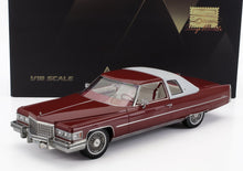 CADILLAC - COUPE DE VILLE 1976 - RED WHITE - Vroomi