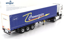 RENAULT - T520 VRACHTWAGEN TELONATO CROUVEZIER TRANSPORTS 2021 - WIT-BLAUW