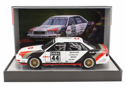 AUDI - QUATTRO V8 TEAM SCHMIDT MOTORSPORT TECHNIK N 44 WINNER DTM SEASON 1990 HANS JOACHIM STUCK - WHITE GREY RED