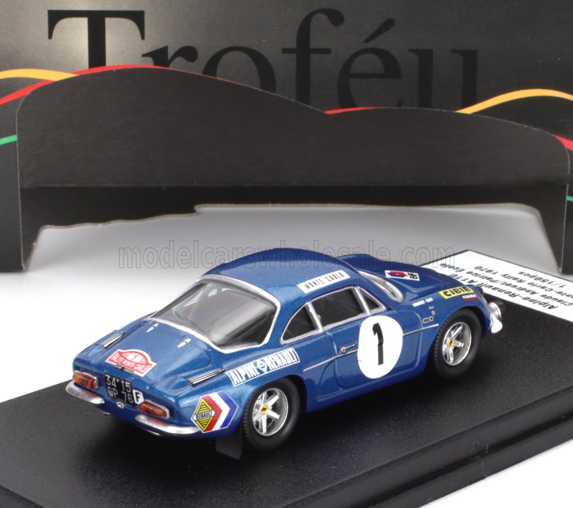 Alpine A110 1300 No. 1 Jean Claude Andruet Patrice Ecot Rally Monte Carlo 1970 Trofeu 1:43 scale model - image 2