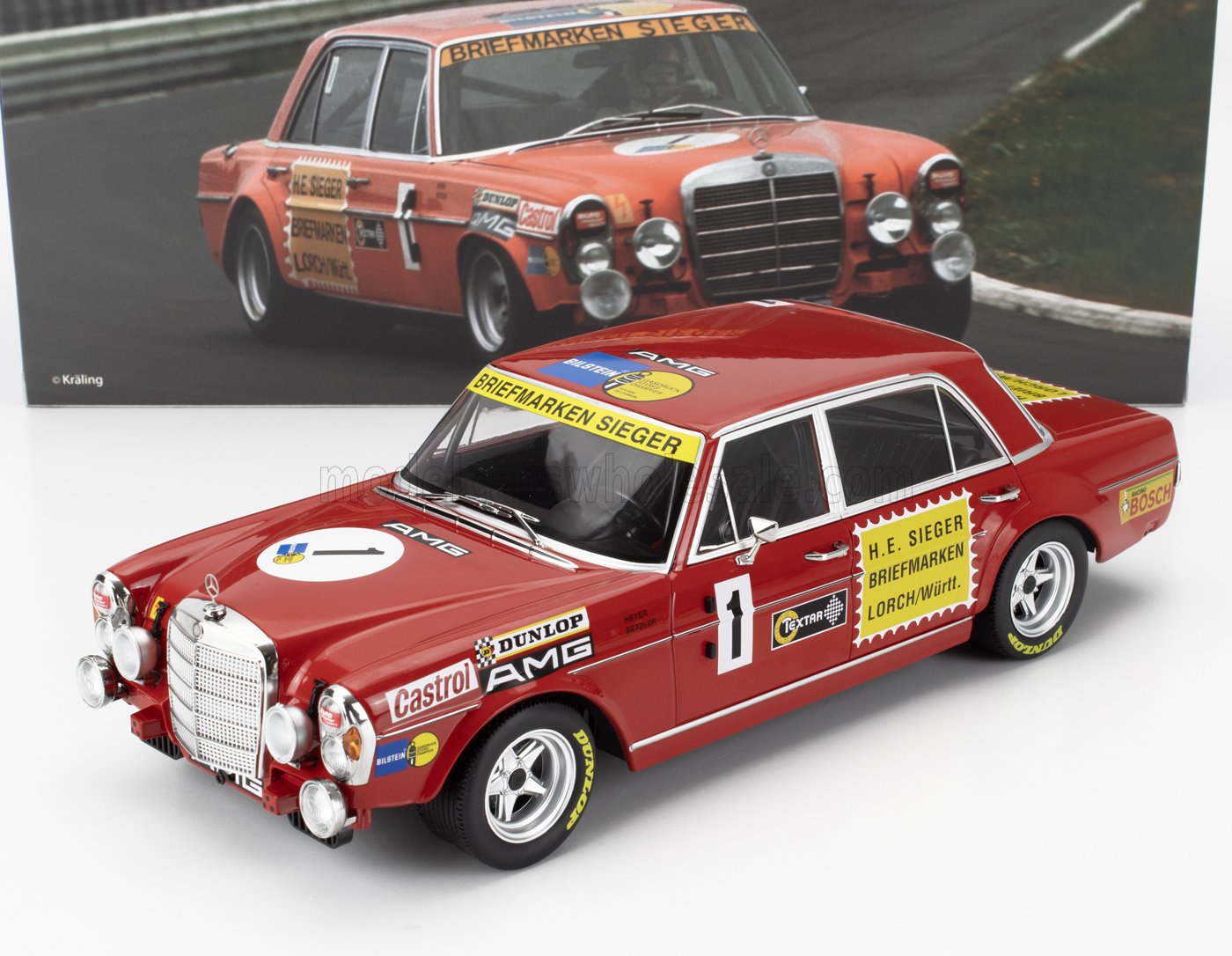 MERCEDES BENZ | 300 SEL 6.8 TEAM MERCEDES AMG N 1 24h NURBURGRING 1972 HANS HEYER - THOMAS BETZLER
