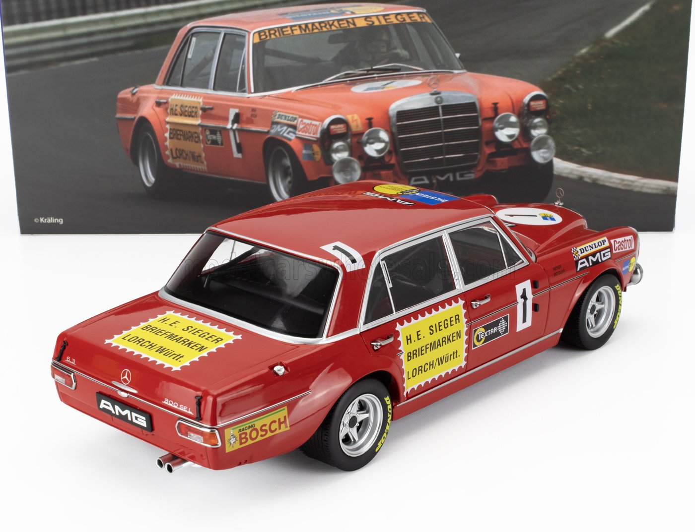 MERCEDES BENZ | 300 SEL 6.8 TEAM MERCEDES AMG N 1 24h NURBURGRING 1972 HANS HEYER - THOMAS BETZLER