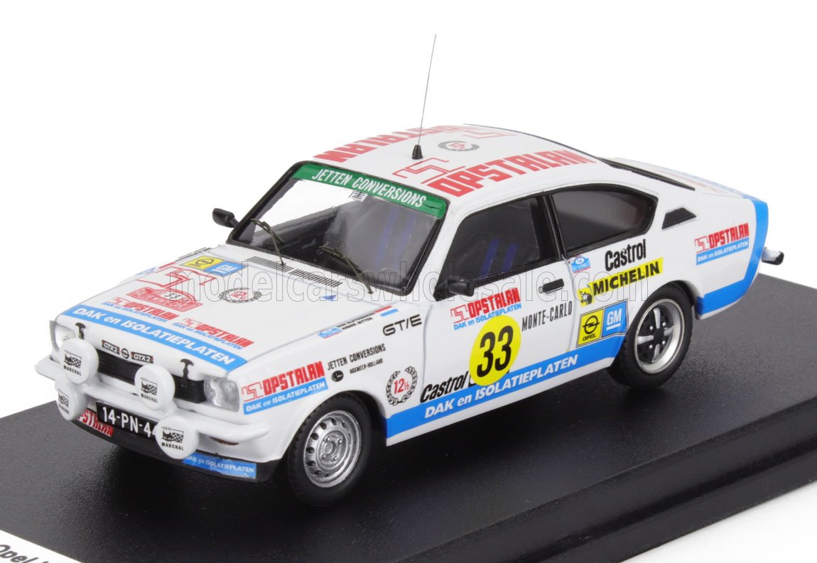 Opel Kadett GT/E No. 33 Rob Slotemaker Andre Jetten Rally Monte Carlo 1978 Night Version Trofeu 1:43 scale model