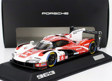 PORSCHE - 963 9RD 4,6 l TURBO V8 TEAM PORSCHE PENSKE MOTORSPORT N 6 4e 24 uur van Le Mans (POLE POSITION) 2024 KEVIN ESTRE - ANDRE LOTTERER - LAURENS VANTHOOR - ROOD WIT ZWART