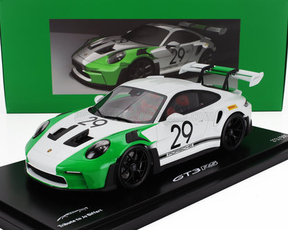 PORSCHE | 911 992 GT3 RS N 29 RACING COUPE JO SIFFERT TRIBUTE 2023 - CON VETRINA - WITH SHOWCASE