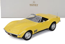 Chevrolet Corvette Cabriolet Open 1969 Giallo Norev 1:18