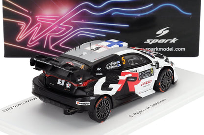 TOYOTA - YARIS GR HYBRID RALLY1 TEAM TOYOTA GAZOO RACING WRT N 5 RALLY MONTECARLO 2025 SAMI PAJARI - MARKO SALMINEN - WHITE