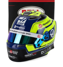 Haas F1 helmet -Modellauto als Sammlerstück von Vroomi, mit MoneyGram- und DEUSX-Logo