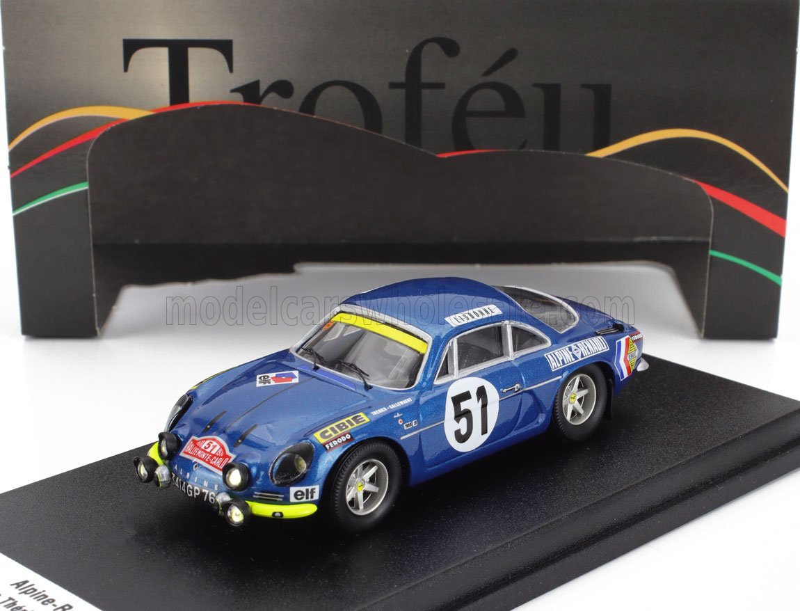 RENAULT | ALPINE A110 N 51 RALLY MONTECARLO 1970 JEAN LUC THERIER - MARCEL CALLEWAERT