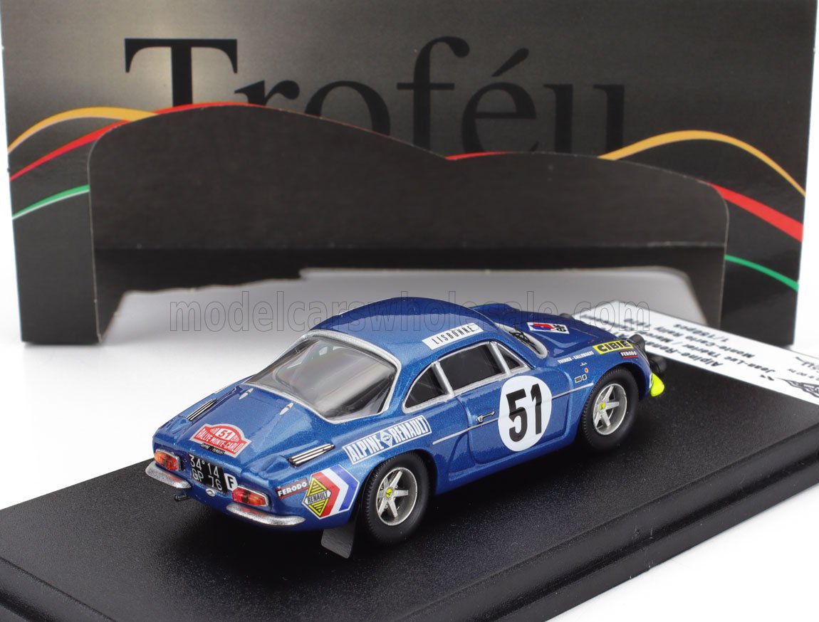 RENAULT | ALPINE A110 N 51 RALLY MONTECARLO 1970 JEAN LUC THERIER - MARCEL CALLEWAERT