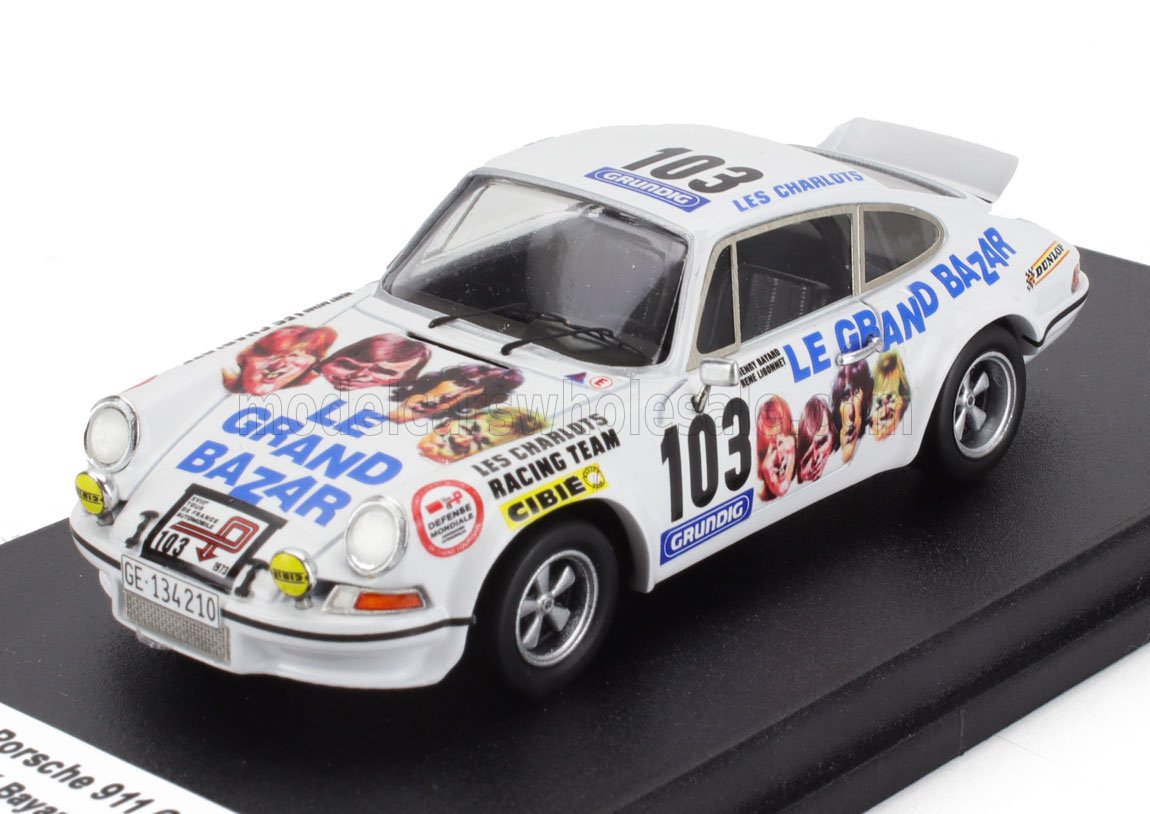 Porsche 911 Carrera RS Coupe No. 103 Herve Bayard Rene Ligonnet Tour Auto 1973 Trofeu 1:43 scale model