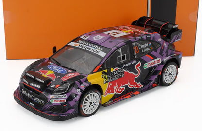 FORD ENGLAND - PUMA RALLY1 TEAM FORD M-SPORT (night version) N 13 RALLY MONTECARLO 2025 LOUIS LOUKA - GREGOIRE MUNSTER - BLUE YELLOW RED