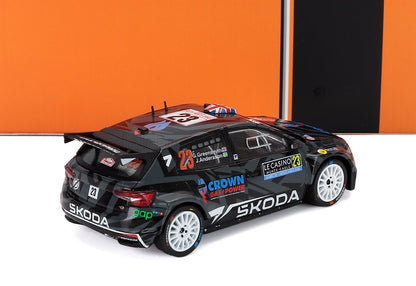 SKODA - FABIA RS RALLY2 TEAM SKODA MOTORSPORT N 23 RALLY MONTECARLO 2025 GUS GREENSMITH - KONSTANTIN ALEKSANDROV - BLACK WHITE