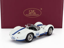 MASERATI - TIPO 61 2.9L S4 SPIDER BIRDCAGE N 66 WINNER CASTLE ROCK COLORADO SCCA 1960 JIM HALL - WHITE BLUE