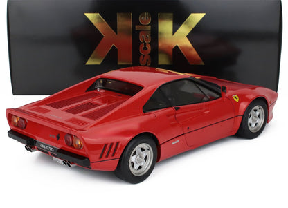 Red Ferrari 288 GTO 1/18 scale model car collectible, available now at Vroomi.