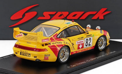 PORSCHE - 911 993 GT2 3.3L TURBO COUPE TEAM ELF-HABERTHUR RACING N 82 24h LE MANS 1995 PIERRE DE THOISY - CHARLES MARGUERON - PHILIPPE SIFFERT - YELLOW RED, Vroomi, 