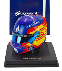 BELL HELMET - CASCO HELMET F1 CARLOS SAINZ TEAM ATLASSIAN WILLIAMS RACING N 55 SEASON 2025 - BLUE YELLOW RED