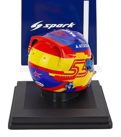BELL HELMET - CASCO HELMET F1 CARLOS SAINZ TEAM ATLASSIAN WILLIAMS RACING N 55 SEASON 2025 - BLUE YELLOW RED