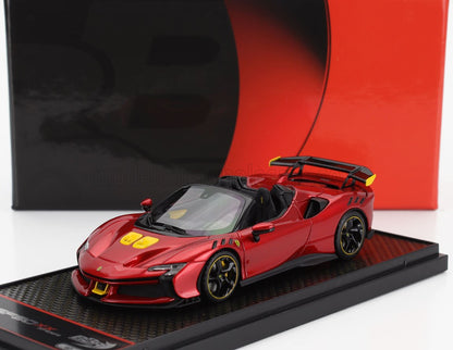 FERRARI | SF90 XX STRADALE SPIDER 2024 | ROSSO PORTOFINO - MET YELLOW BLACK