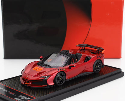 FERRARI - SF90 XX STRADALE SPIDER 2024 - ROSSO FUOCO - RED MET ORANGE BLACK