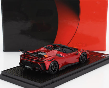 FERRARI - SF90 XX STRADALE SPIDER 2024 - ROSSO FUOCO - RED MET ORANGE BLACK
