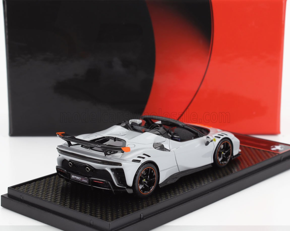 Ferrari SF90 XX Stradale Spider 2024 Bianco Artico Orange Black