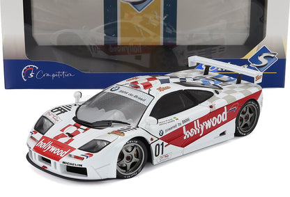 McLAREN - F-1 GTR 6.1L V12 TEAM HOLLYWOOD N 01 WINNER 2h DE BRASILIA RACE 1996 NELSON PIQUET - JOHNNY CECOTTO - WHITE RED