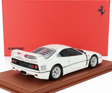 FERRARI - F40 1987 - CON VETRINA - WITH SHOWCASE - BIANCO AVUS - WHITE