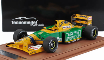 BENETTON - F1  B192 FORD N 19 BARCELLONA TEST CAR SEASON 1992 ALEX ZANARDI - YELLOW GREEN
