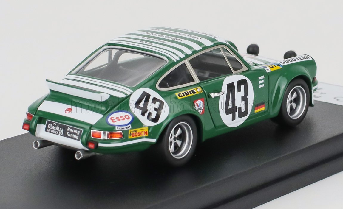PORSCHE - 911 CARRERA RS COUPE (night version) N 43 24h LE MANS 1973 JURGEN ZINK - GERD QUIST - MANFRED LAUB - GREEN WHITE