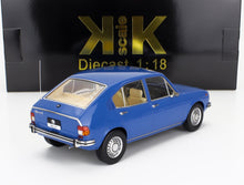 Blue Alfa Romeo Alfasud L diecast model car 1:18 scale with beige interior, available on Vroomi