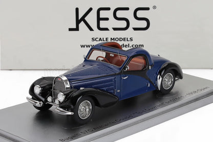 BUGATTI - 57C ATALANTE COUPE sn.57641 TOIT OUVRANT OPEN ROOF 1938 - BLUE BLACK - Vroomi