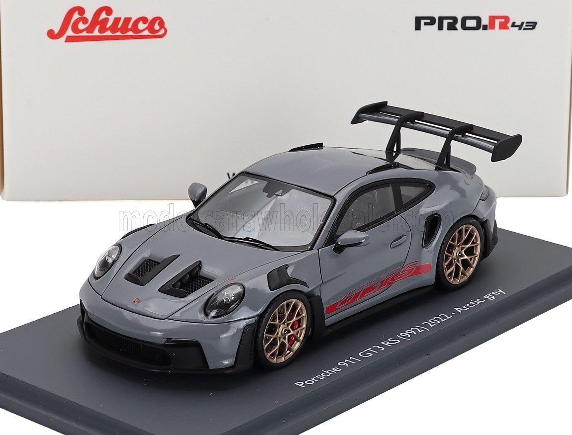 Grey Scale Model PORSCHE - 911 992 GT3 RS COUPE 2022 - GREY - Scale Model Cars - Vroomi ...