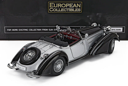 HORCH - 855 ROADSTER OPEN 1939 - PLATA Y NEGRO