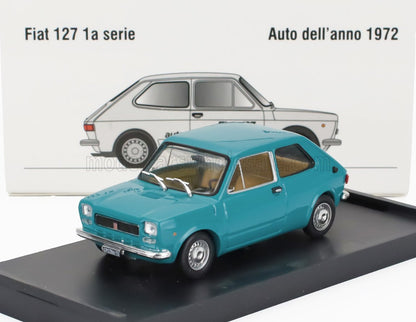 FIAT - 127 1-SERIES 1971 - BEIGE INTERIOR - VERDE LAGO - GREEN Scale model car on Vroomi