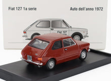 FIAT - 127 1-SERIES 1971 - BLACK INTERIOR - ROSSO SIERRA - RED Scale model car on Vroomi
