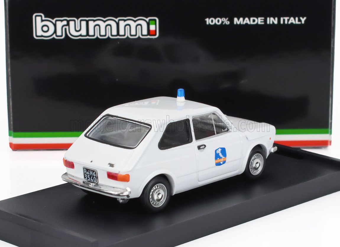 FIAT - 127 1-SERIES SOCIETA' AUTOSTRADE COMO-CHIASSO 1971 - WHITE Scale model car on Vroomi
