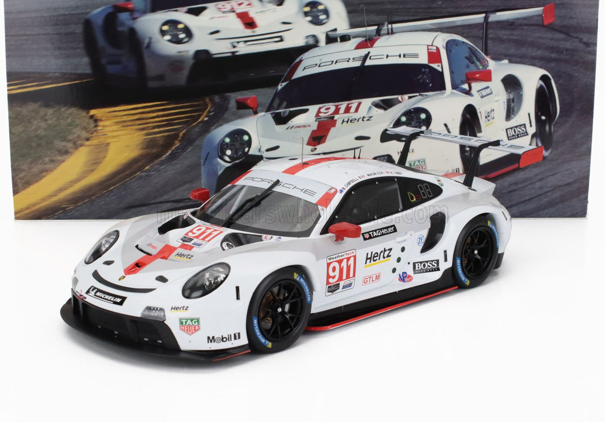 PORSCHE | 911 991-2 RSR TEAM PORSCHE GT N 911 2nd GTLM CLASS 24h DAYTONA 2020 EARL BAMBER - MATHIEU JAMINET - LAURENS VANTHOOR - WHITE RED