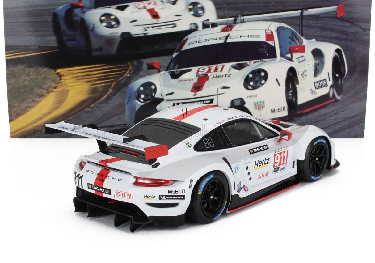 PORSCHE | 911 991-2 RSR TEAM PORSCHE GT N 911 2nd GTLM CLASS 24h DAYTONA 2020 EARL BAMBER - MATHIEU JAMINET - LAURENS VANTHOOR - WHITE RED