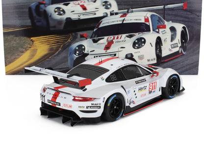 PORSCHE - 911 991-2 RSR TEAM PORSCHE GT N.º 911, 2.º puesto en la categoría GTLM, 24 Horas de Daytona 2020: Earl Bamber - Mathieu Jaminet - Laurens Vanthoor - Blanco y rojo