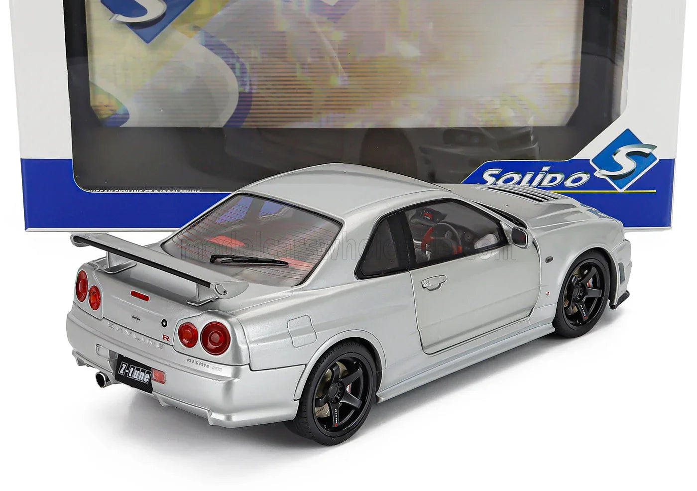 NISSAN - SKYLINE GT-R (R34) Z-TUNE 1999 - SILVER - Scale Model
