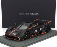 PAGANI | HUAYRA R N 73 RACING 2021 - CON VETRINA - WITH SHOWCASE | MATT BLACK CARBON