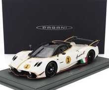 PAGANI | HUAYRA R N 1 RACING 2021 - CON VETRINA - WITH SHOWCASE | BIANCO BENNY - BLACK
