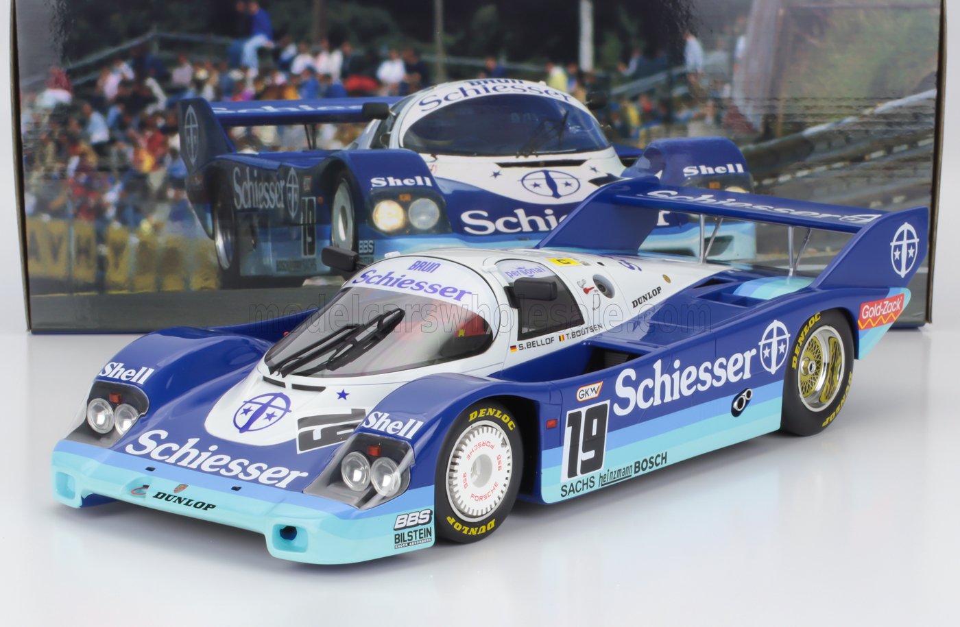 PORSCHE | 956B 2.6L TURBO TEAM BRUN MOTORSPORT N 19 1000km SPA 1985 STEFAN BELLOF - THIERRY BOUTSEN