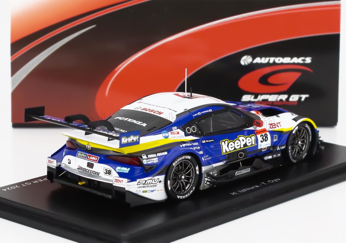 TOYOTA | SUPRA GR TEAM KEEPER CERUMO N 38 GT500 CLASS SUPER GT 2024 TOSHIKI OYU - HIROAKI ISHIURA